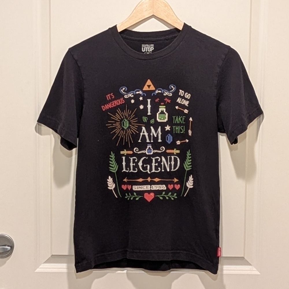 3/$30 Uniqlo x Legend of Zelda XS Nintendo Embroidered Design Competition Tee